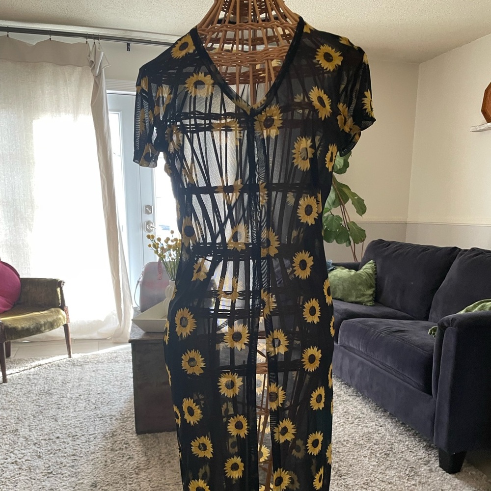 Sheer cover dress